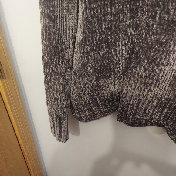 Philosophy Anthropologie Soft Fuzzy Long Sleeve Pullover Sweater Shirt Top Gray - Picture 6 of 9